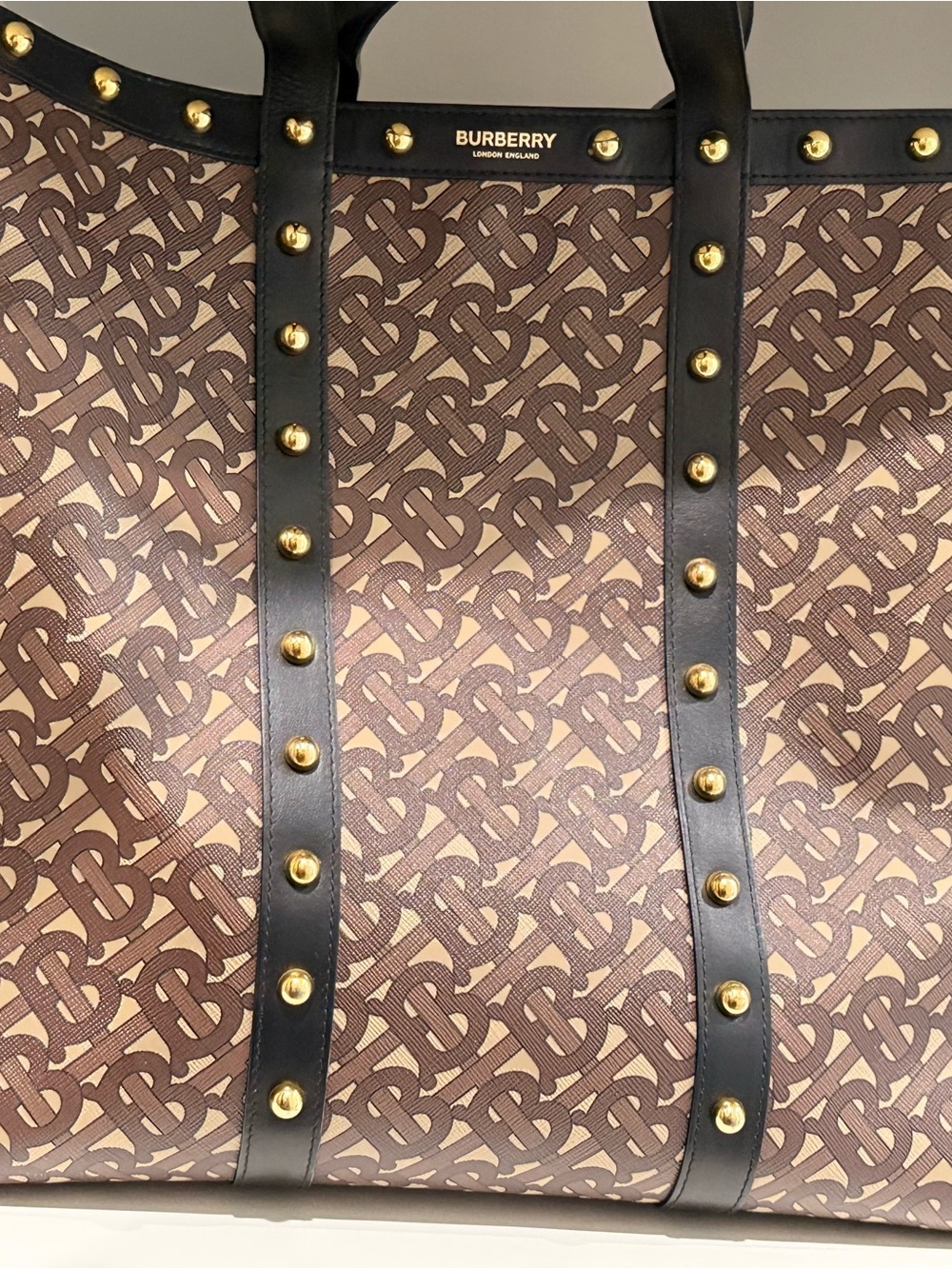Burberry TB Monogram Studded Book Tote - Picture 3 of 8
